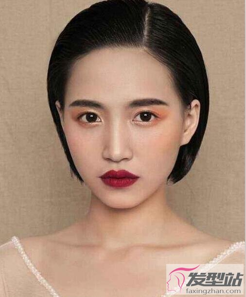 新娘黑色短發(fā)發(fā)型