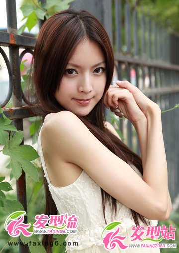 清純甜美風(fēng) 時(shí)尚潮流直發(fā)發(fā)型